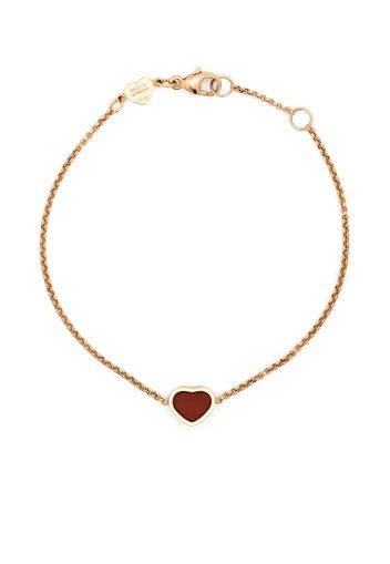 Chopard 18kt rose gold My Happy Heart carnelian bracelet - Pink