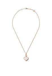 Chopard 18kt rose gold Happy Hearts mother-of-pearl and diamond pendant necklace