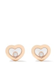 Chopard 18kt rose gold Happy Diamonds Icons ear pins