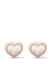 Chopard 18kt rose gold Happy Diamonds Icons ear pins