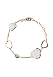 Chopard 18kt rose gold Happy Hearts mother of pearl and diamond bracelet