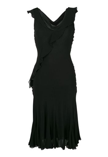 Christian Dior Pre-Owned bias cut dress - Black