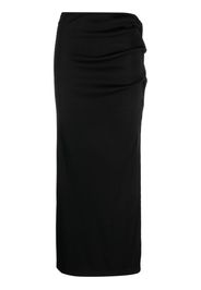 Christopher Esber twist-detail ribbed skirt - Black