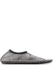 Christopher Esber Minette stud ballerina shoes - Black