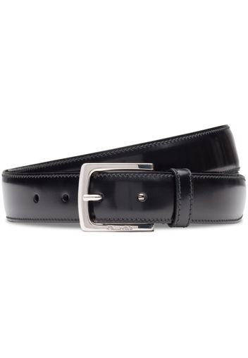 Church's polished buckle-fastening leather belt - Black