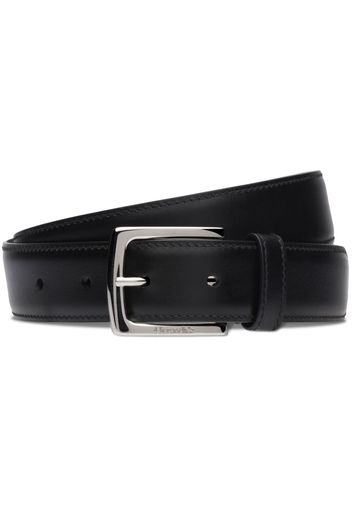 Church's logo-engraved buckle leather belt - Black