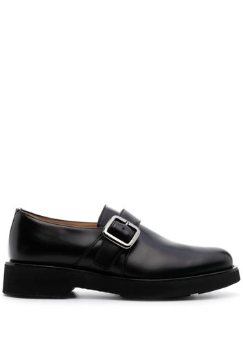 Church's buckled polished-leather loafers - BLACK