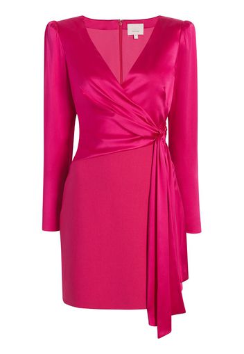 Cinq A Sept Layne belted-waist minidress - Pink