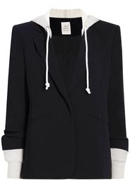 Cinq A Sept hooded single-breasted blazer - Black