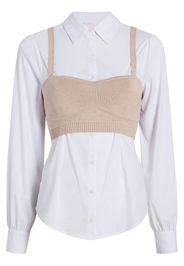 Cinq A Sept Connie layered shirt - White