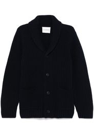 Closed wool cardigan - Blue