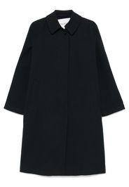 Closed cotton midi coat - Blue