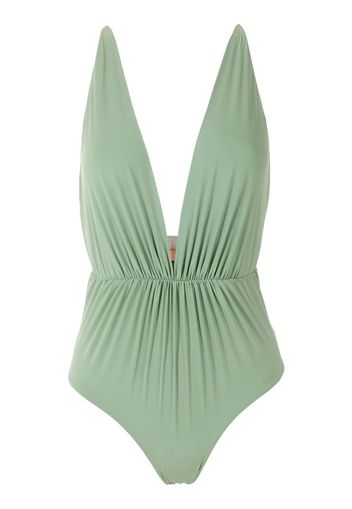 Clube Bossa Clavert plunging neck one-piece - Green