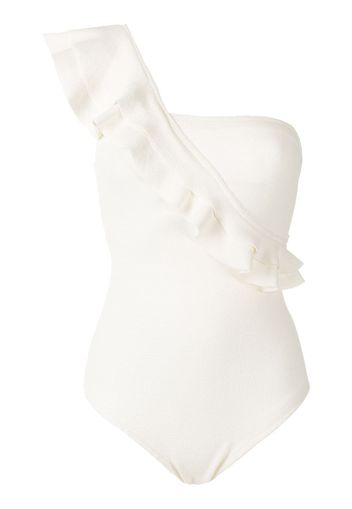 Clube Bossa Siola ruffled one-piece - White