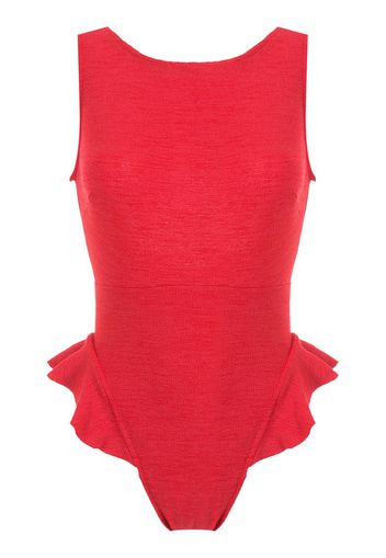 Clube Bossa Goya ruffle-trimmed swimsuit - Red