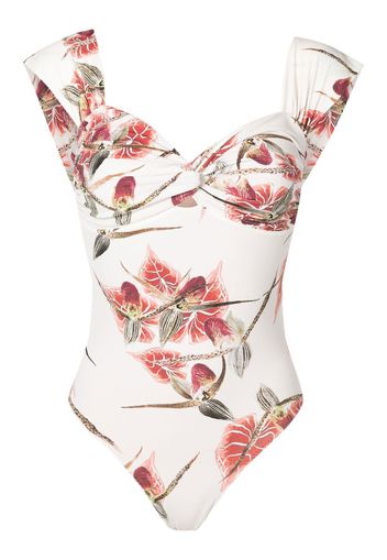 Clube Bossa Maio floral swimsuit - Neutrals