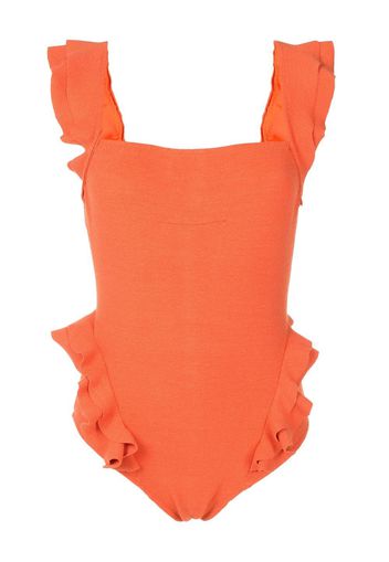 Clube Bossa Barbette square-neck one-piece - Orange