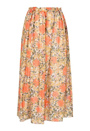 Clube Bossa Pavlova floral-print skirt - Orange