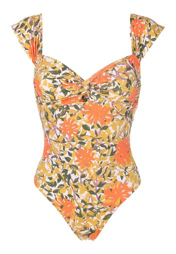 Clube Bossa floral-print swimsuit - Orange