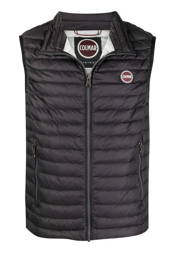 Colmar logo-patch quilted gilet - Black