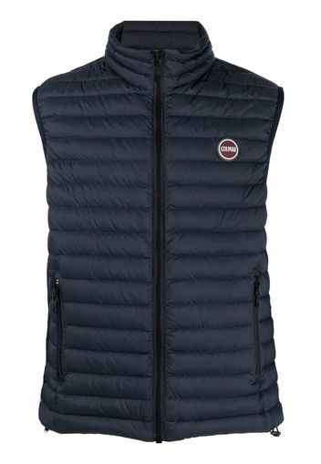 Colmar padded logo-embossed gilet - Blue