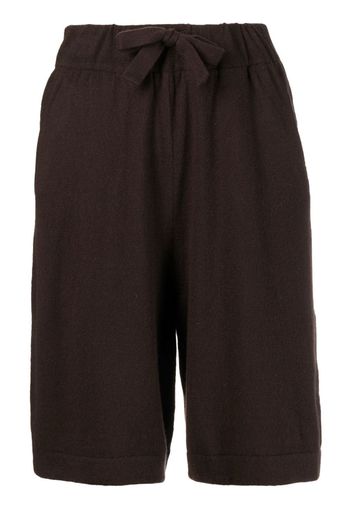 Colombo cashmere track shorts - Brown