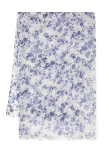 Colombo floral-print scarf - Blue