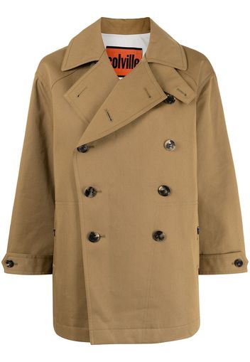 colville oversized double-breasted jacket - Brown