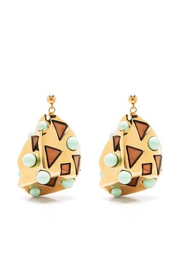 colville Odyssey abstract-drop earring - Gold