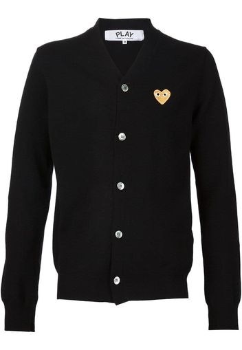 Comme Des Garçons Play embroidered heart cardigan - Black