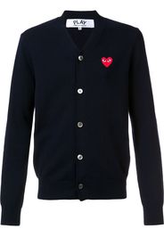 Comme Des Garçons Play embroidered heart cardigan - Blue