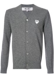 Comme Des Garçons Play cardigan with white heart - Grey