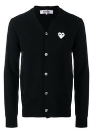 Comme Des Garçons Play Embroidered heart sweater - Black