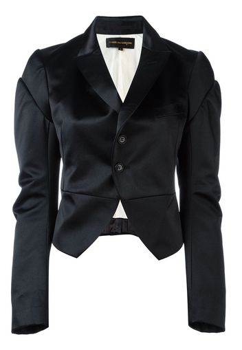 Comme Des Garçons Pre-Owned satin tuxedo jacket - Black