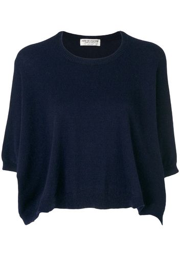 cropped knitted jumper