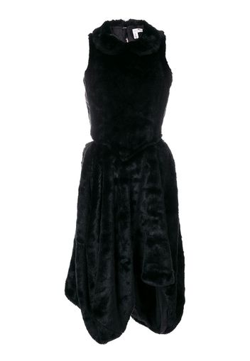 Comme Des Garçons Pre-Owned faux fur cut-out dress - Black