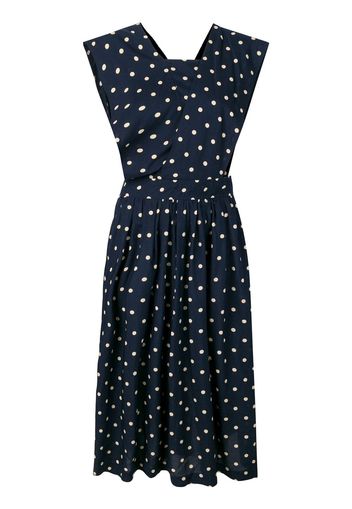 Comme Des Garçons Pre-Owned polka dot midi dress - Blue