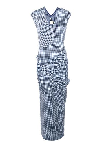 Comme Des Garçons Pre-Owned 1997 Lumps & Bumps gingham dress - Blue