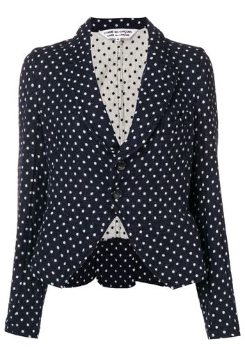 Comme Des Garçons Pre-Owned polka dot print blazer - Black