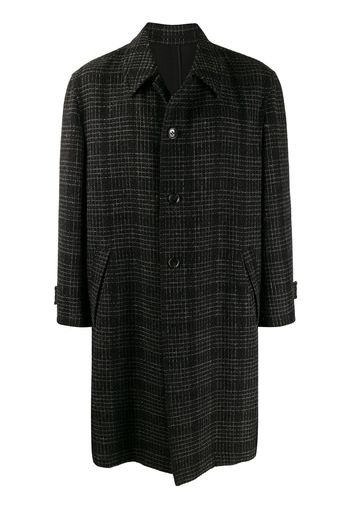 Comme Des Garçons Pre-Owned 1997's checked midi coat - Black