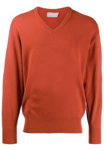 Comme Des Garçons Pre-Owned 1989 V-neck jumper - Orange