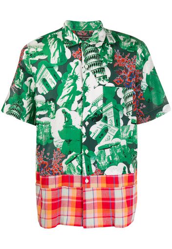 Comme Des Garçons Pre-Owned 2001 Monuments print short-sleeved shirt - Green