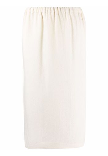 Comme Des Garçons Pre-Owned 1990s straight-fit midi skirt - Neutrals