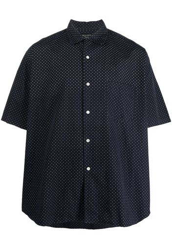 Comme Des Garçons Pre-Owned 1990s polka dot short-sleeved shirt - Blue