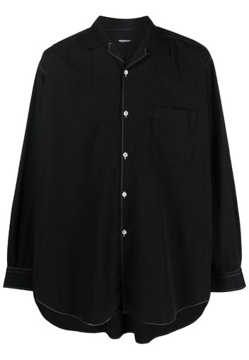 Comme Des Garçons Pre-Owned 1990s contrast stitching shirt - Black