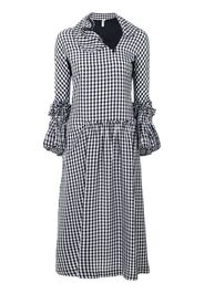 Comme Des Garçons Pre-Owned ruffled gingham dress - Black