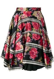 Comme Des Garçons Pre-Owned 1989's layered floral skirt - Black