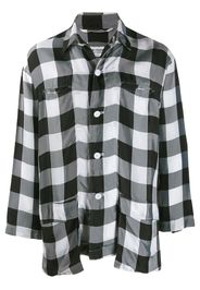 Comme Des Garçons Pre-Owned lightweight checked shirt - Black