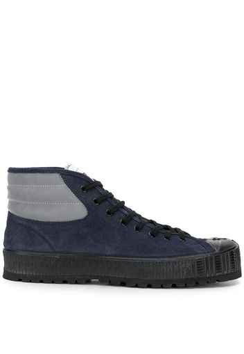 Comme Des Garçons Shirt hi-top lace-up sneakers - Blue