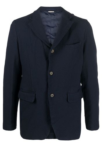 Comme Des Garçons Homme Deux notched-collar single-breasted blazer - Blue